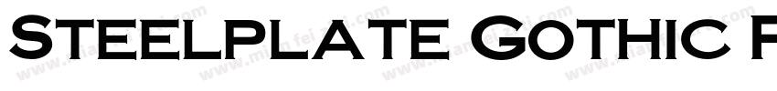 Steelplate Gothic Pro字体下载字体转换